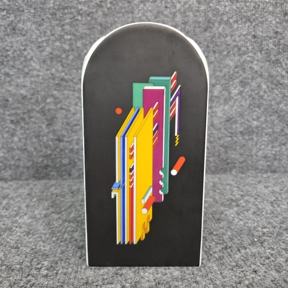 Rosenthal Vase Marcello Morandini Alphabet Black 1980 